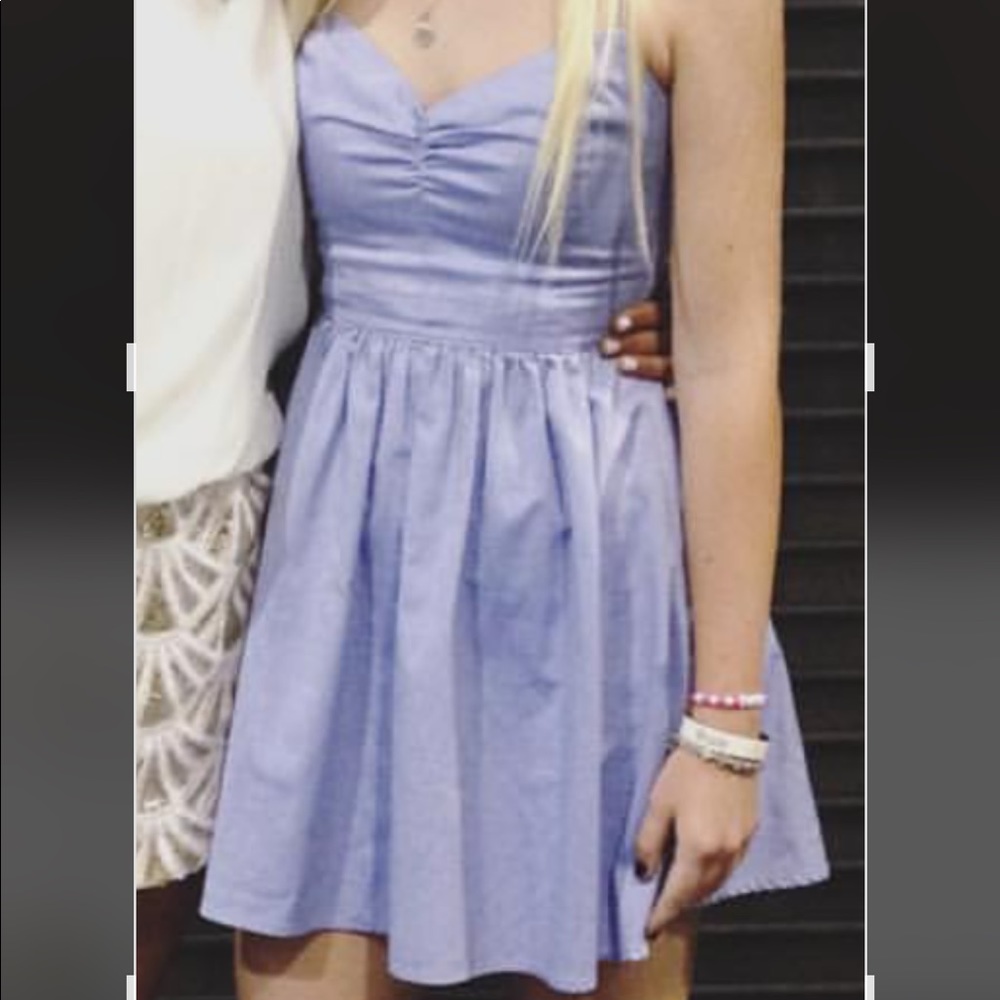 Light blue american apparel dress.